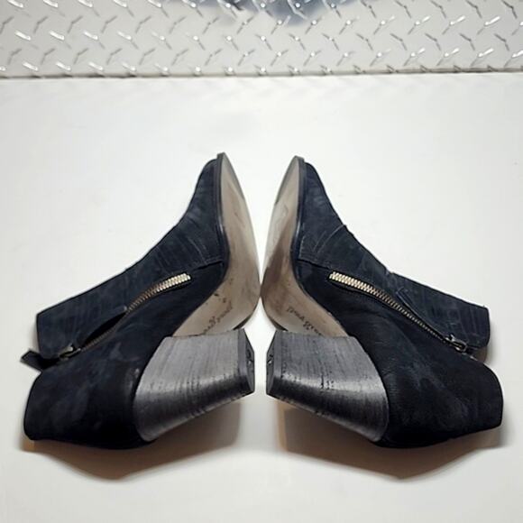 PAUL GREEN MALIBU SLICED ZIP ANKLE BOOTIES BLACK NUBUCK NWOB SIZE 8.5 - Picture 13 of 16